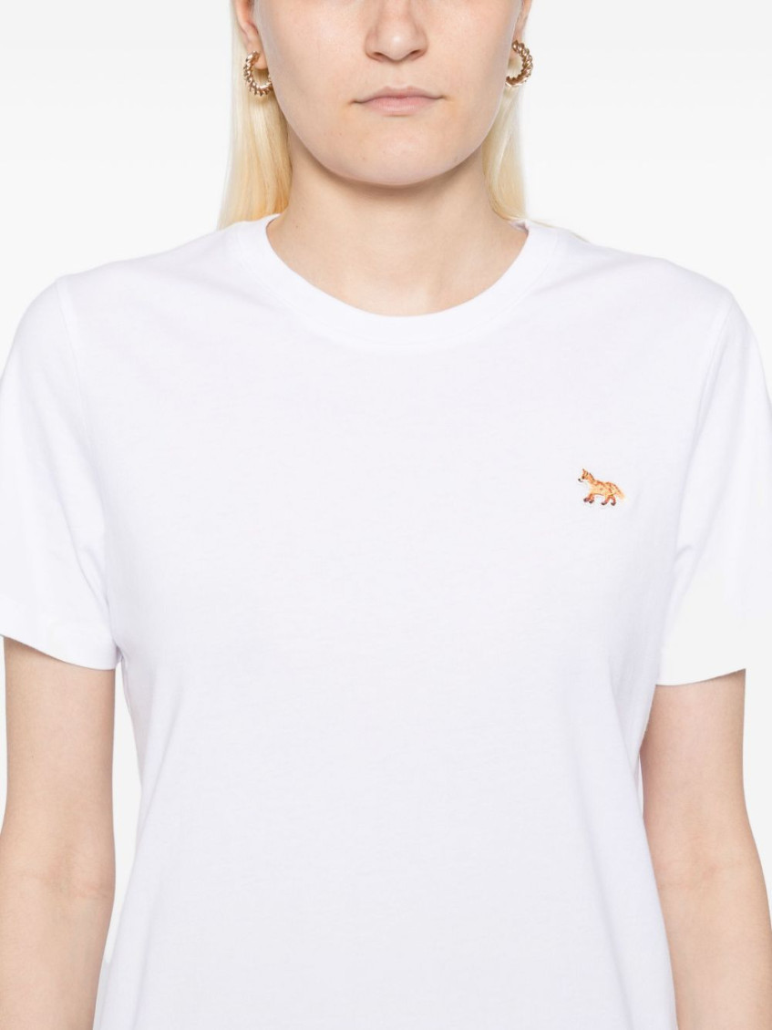 White Baby Fox cotton t-shirt