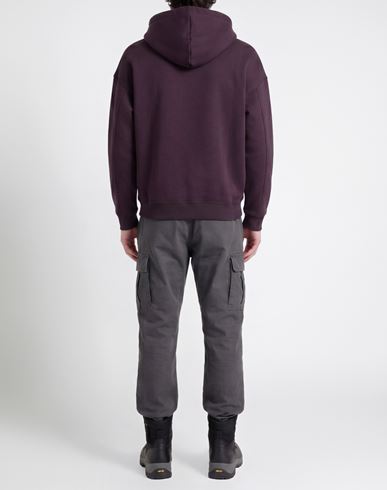 Man Sweatshirt Dark purple Size L Cotton