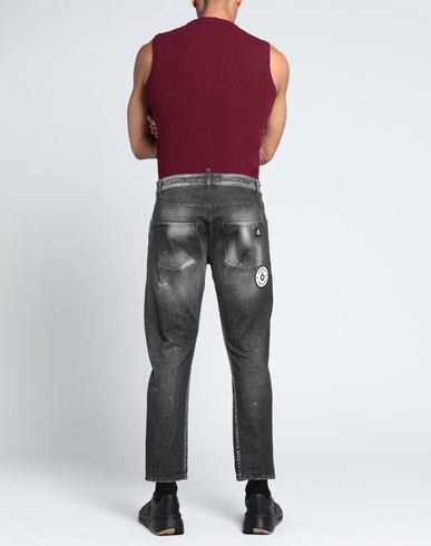 Patriòt Man Jeans Black Size 36 Cotton, Elastane