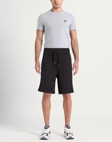 Man Shorts & Bermuda Shorts Black Size L Cotton