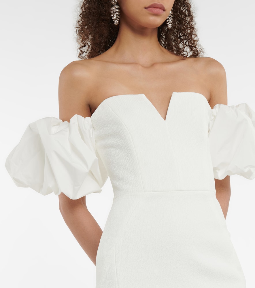 Rebecca Vallance Bridal Genevieve off-shoulder crêpe gown