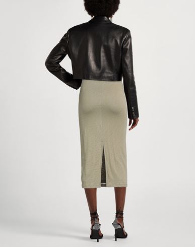 Samsøe Φ Samsøe Woman Midi skirt Khaki Size L Lyocell, Organic cotton