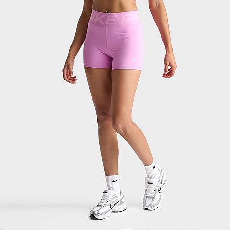 Women's Pro Sculpt High-Waisted 3" Biker Shorts in Light Magenta/White
