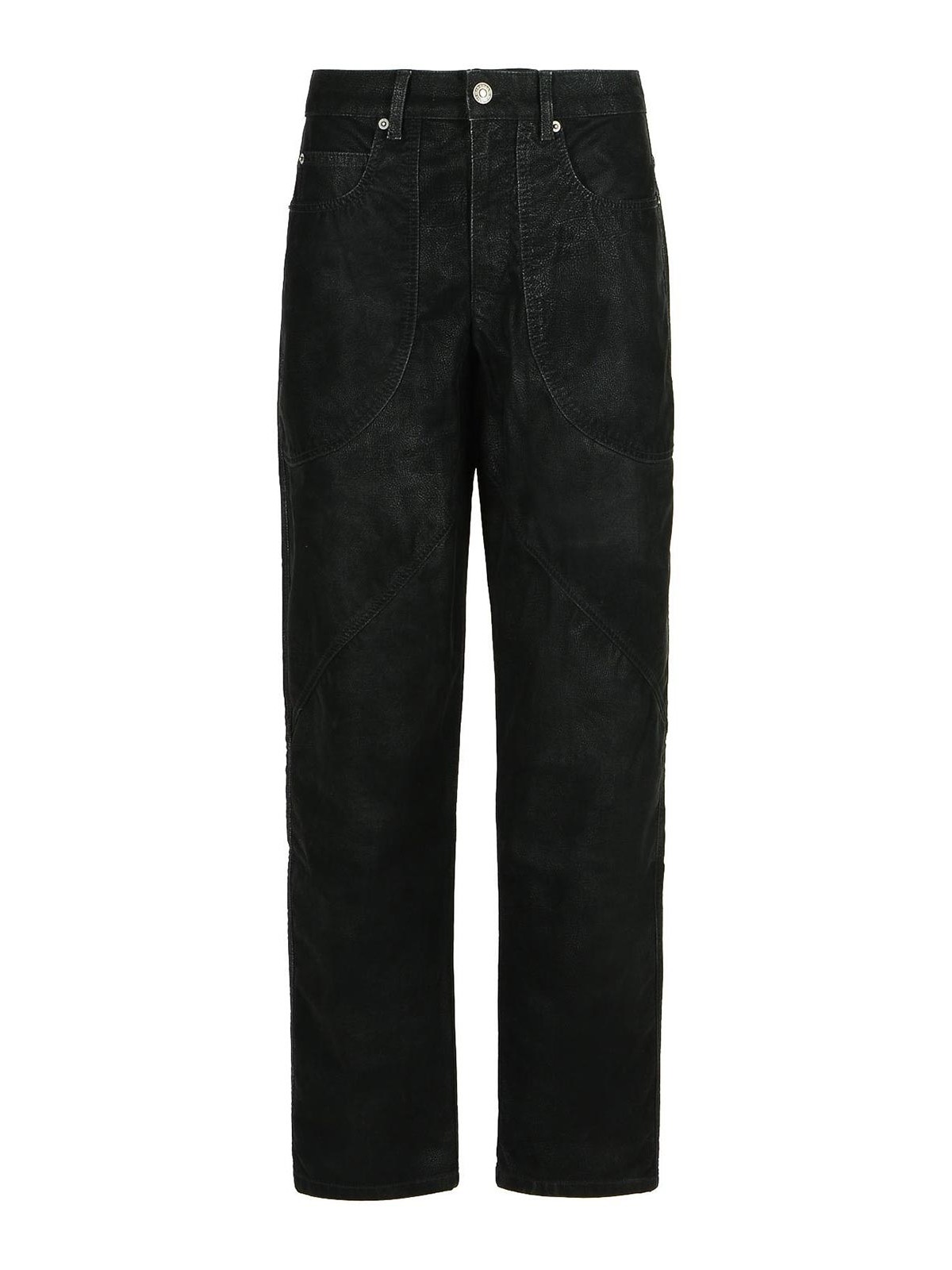 Kelvina Black Faux Leather Pants