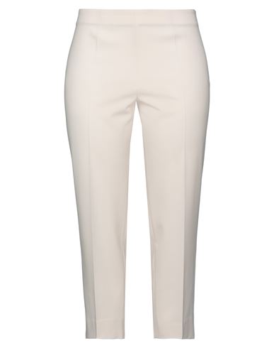 Woman Pants Ivory Size 10 Virgin Wool, Polyamide, Elastane