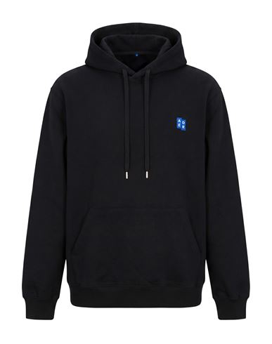 Man Sweatshirt Black Size L Cotton
