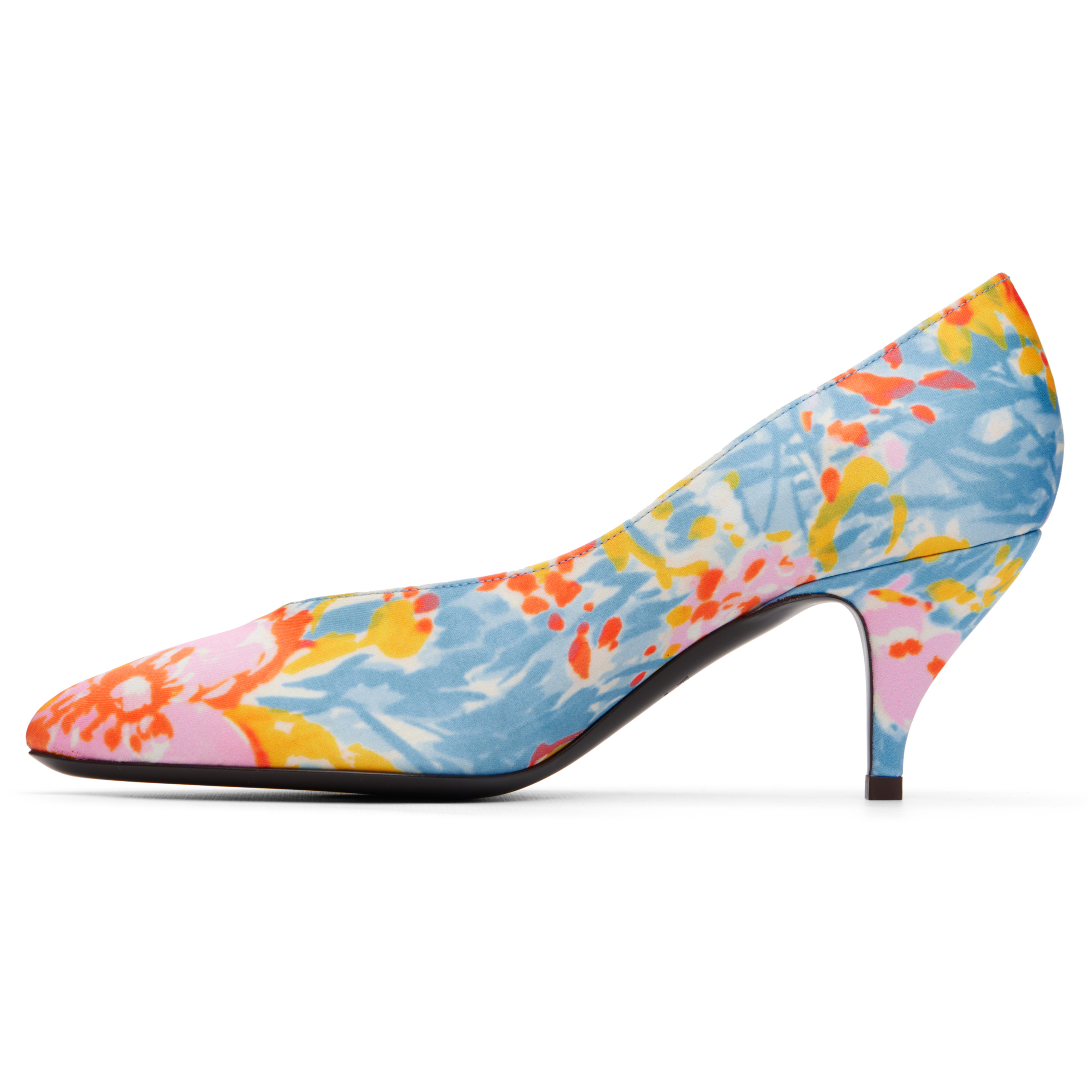 Multicolor Tina Printed Duchesse 65 Heels