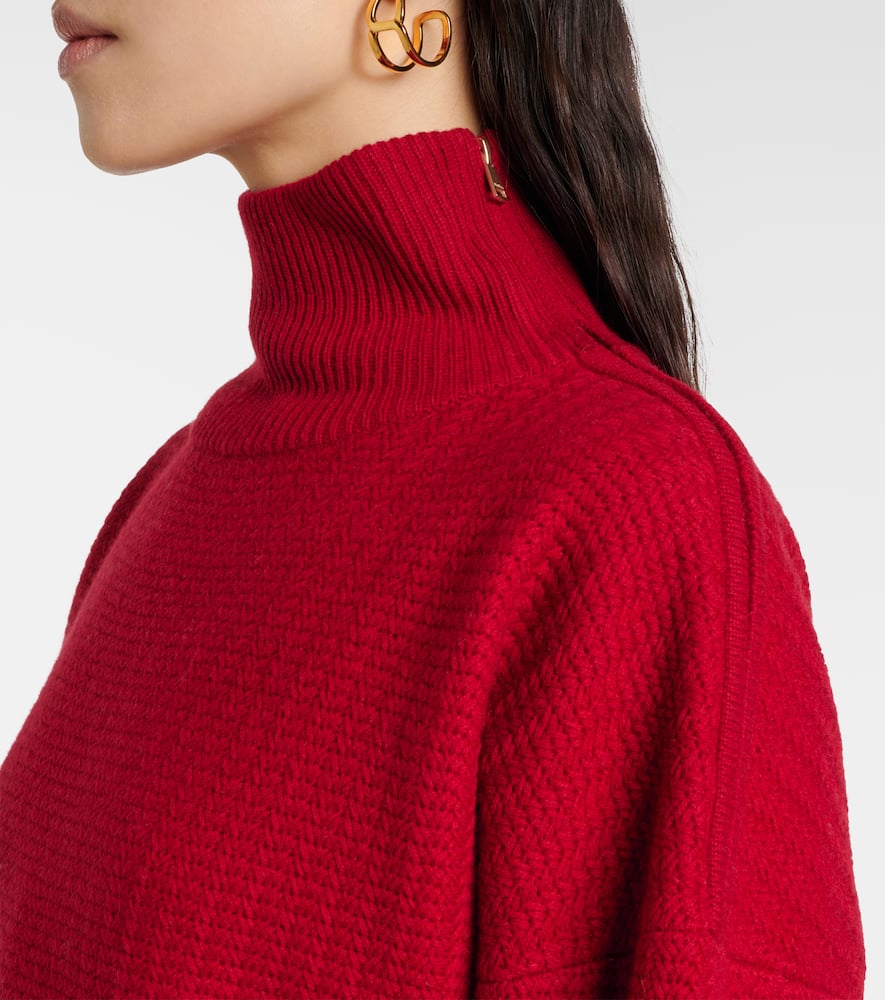 Bessica wool and cashmere turtleneck sweater