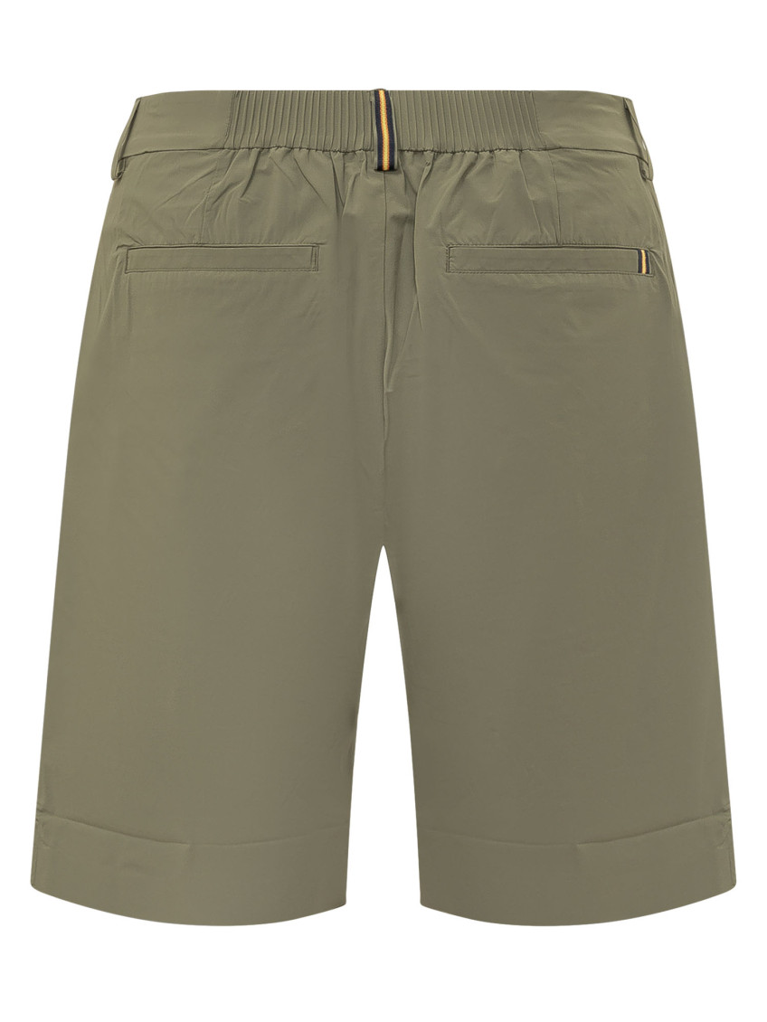 Green Solid Shorts