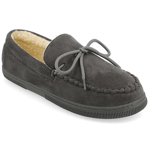 . Men's Moccasin Slipper - Gray/Grey