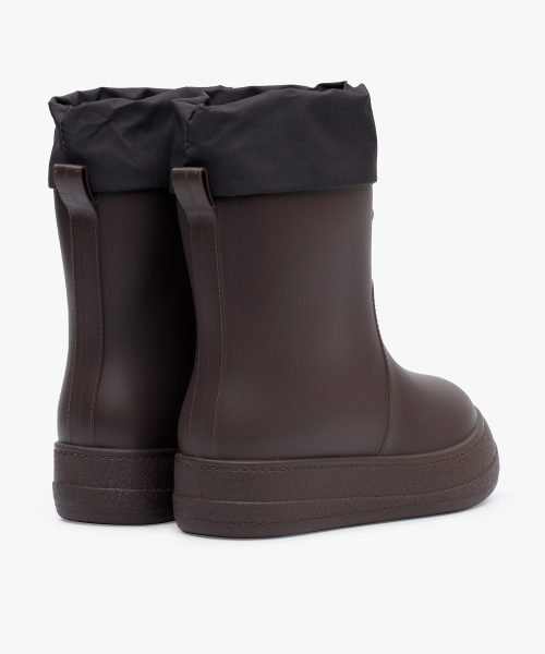 RC RE-RAIN SHIRRING Rain Boots CHOCO