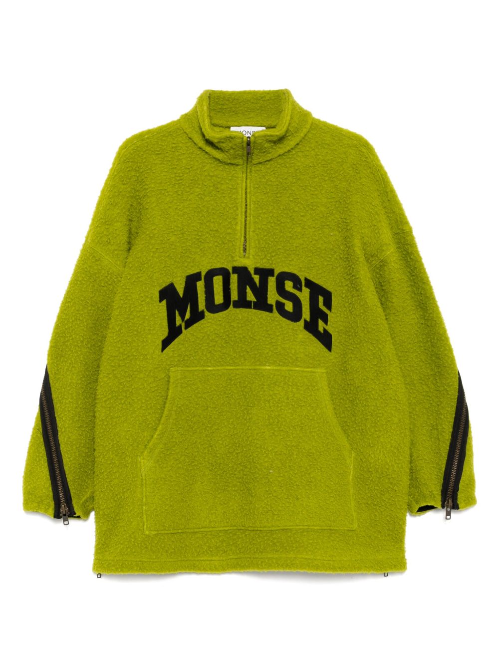 Monse fleece half-zip sweatshirt - Green