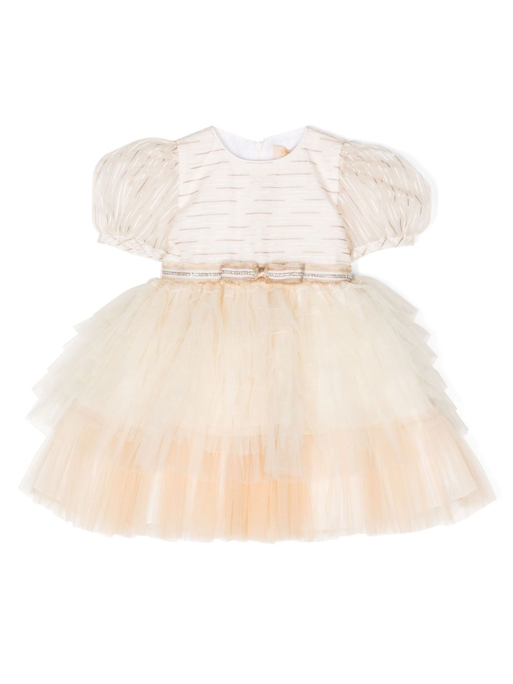 Tiered tulle dress - Neutrals