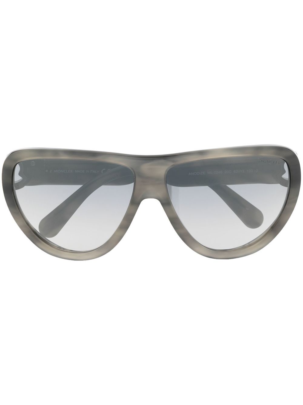 Anodize oversized-frame sunglasses - Grey