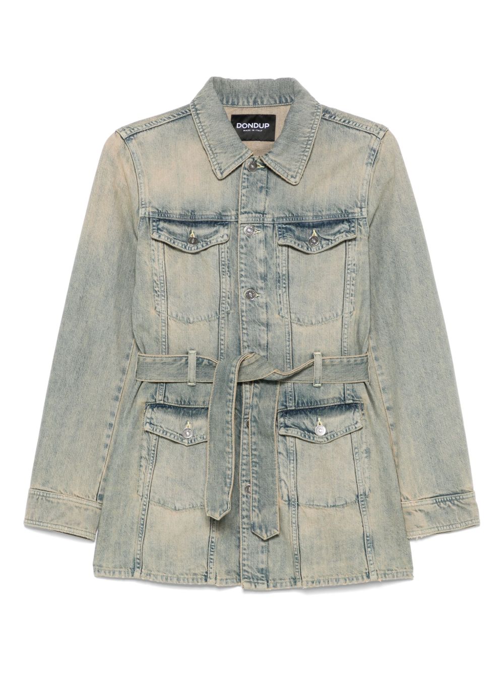 Cotton-blend denim jacket - Blue