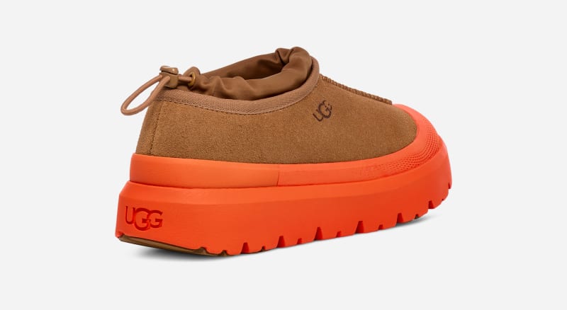 ® Tasman Weather Hybrid Suede/Waterproof Clogs Cold Weather Boots in Chestnut/Orange