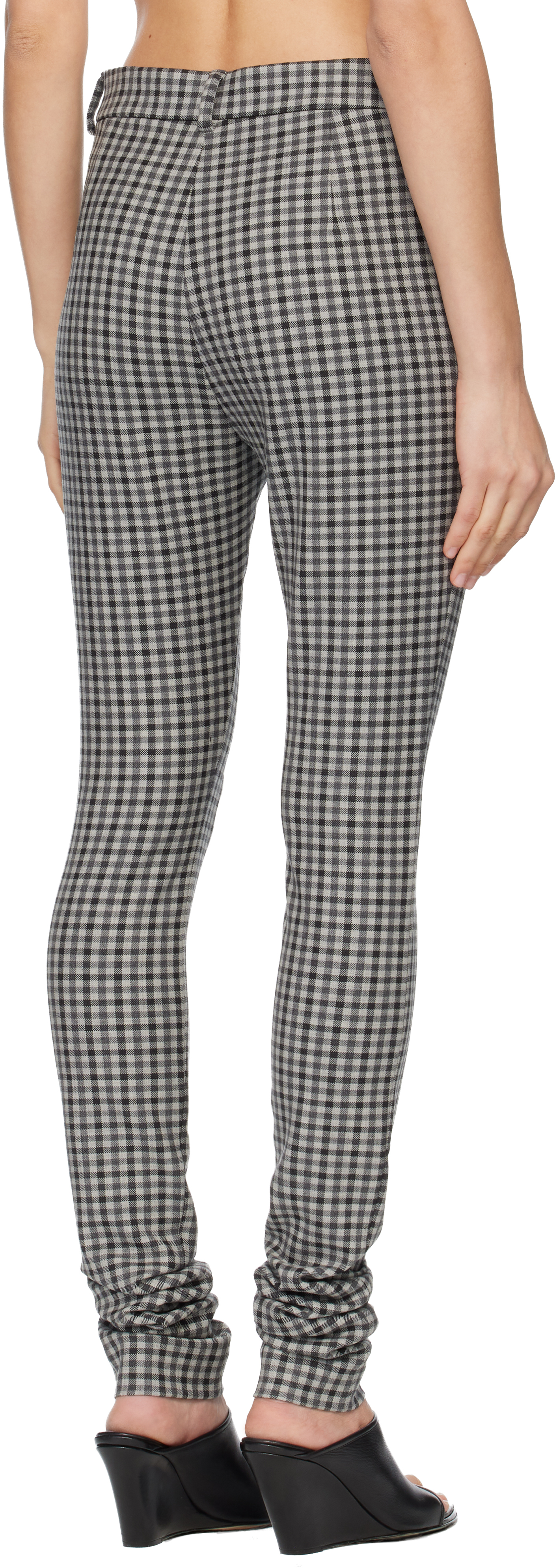 Gray Wool Leggings