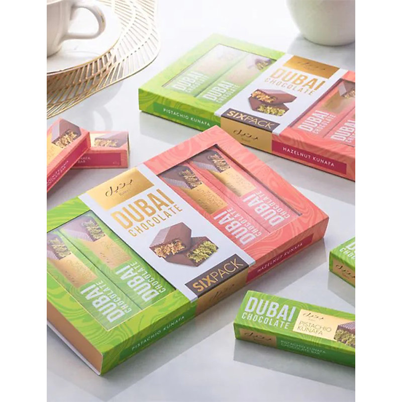 Dubai Chocolate Bar Pack Of Six 240g