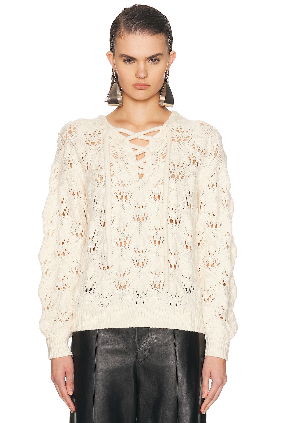 Isabel Marant Etoile Wendy Sweater in Ecru - Cream. T0/S also in T1/M, T