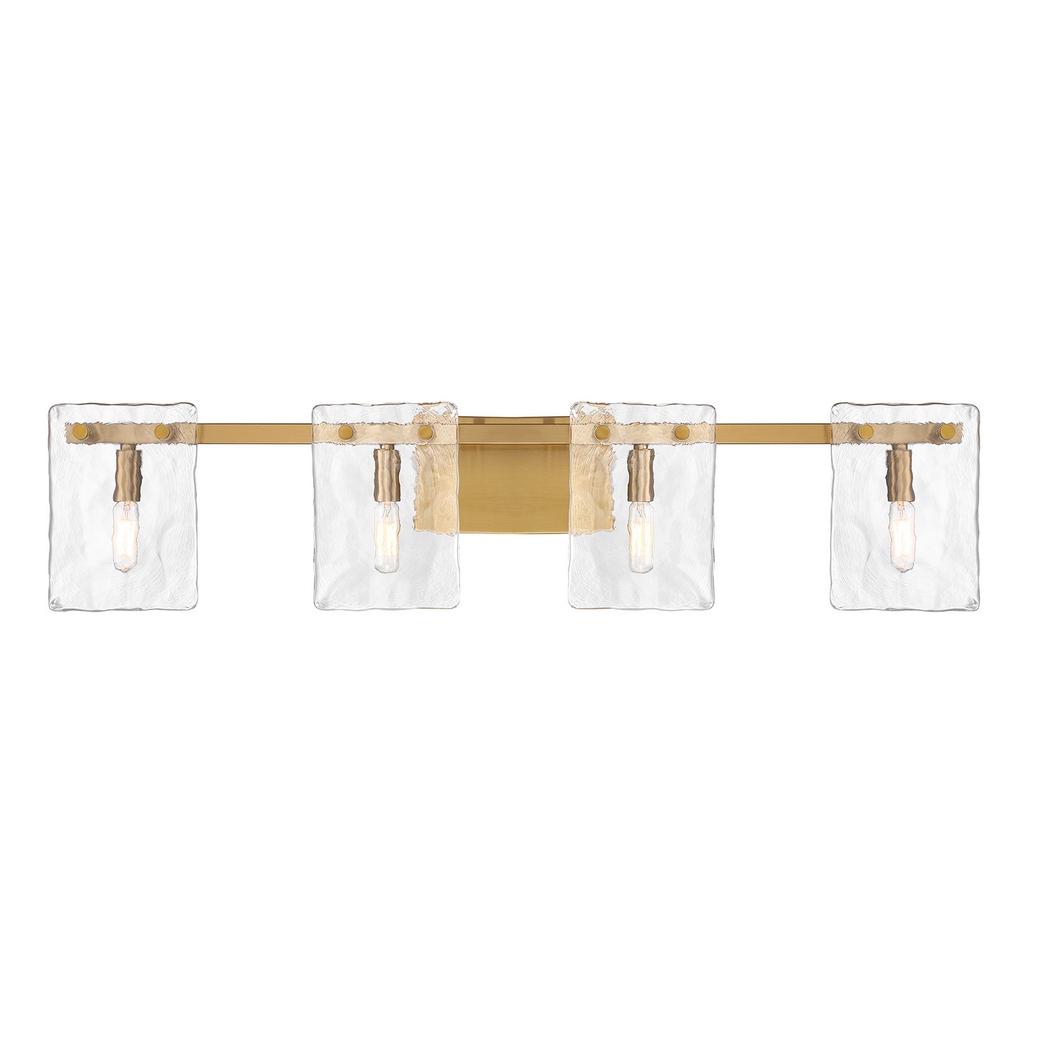 Genry 4-Light Bathroom Vanity Light in Warm Bra