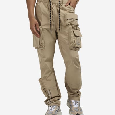 Men's Utility Nylon Joggers in Beige
