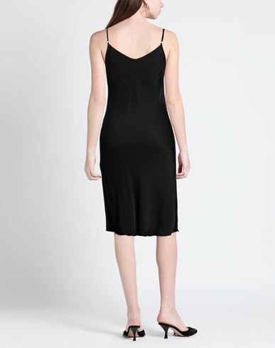 Woman Midi dress Black Size M Viscose