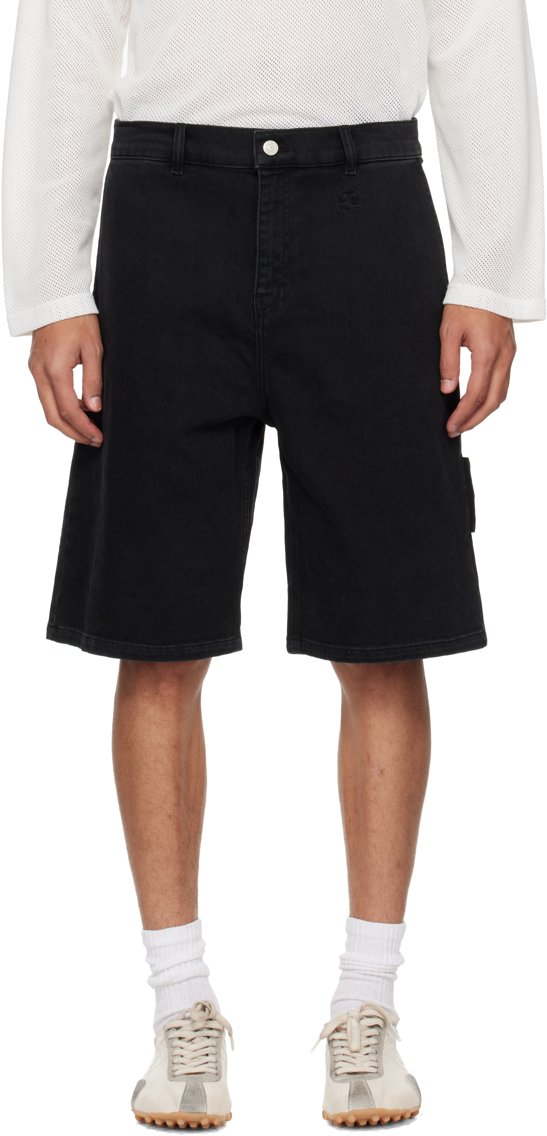Black Hammer Denim Shorts