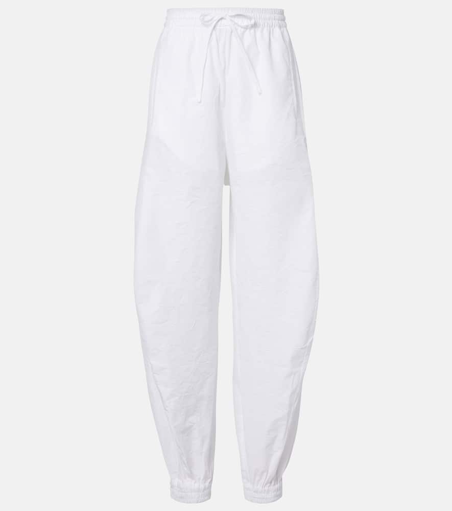 Róhe Cotton-blend barrel-leg pants