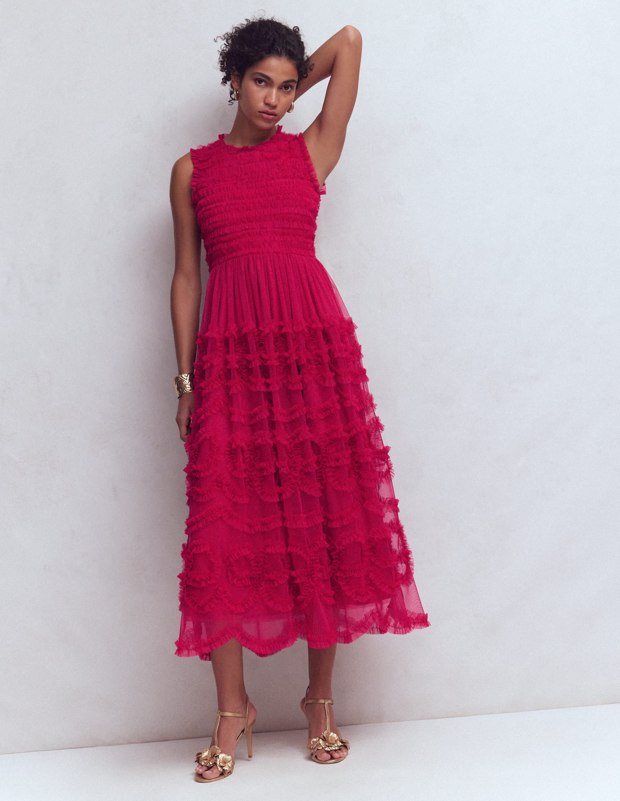 Women's Tulle Bow Party Dress in Pink | Size 0