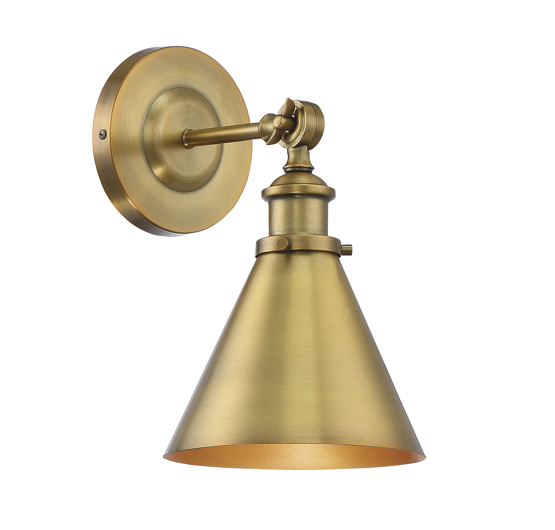 Savoy House Glenn Adjustable Wall Sconce in Warm Bras