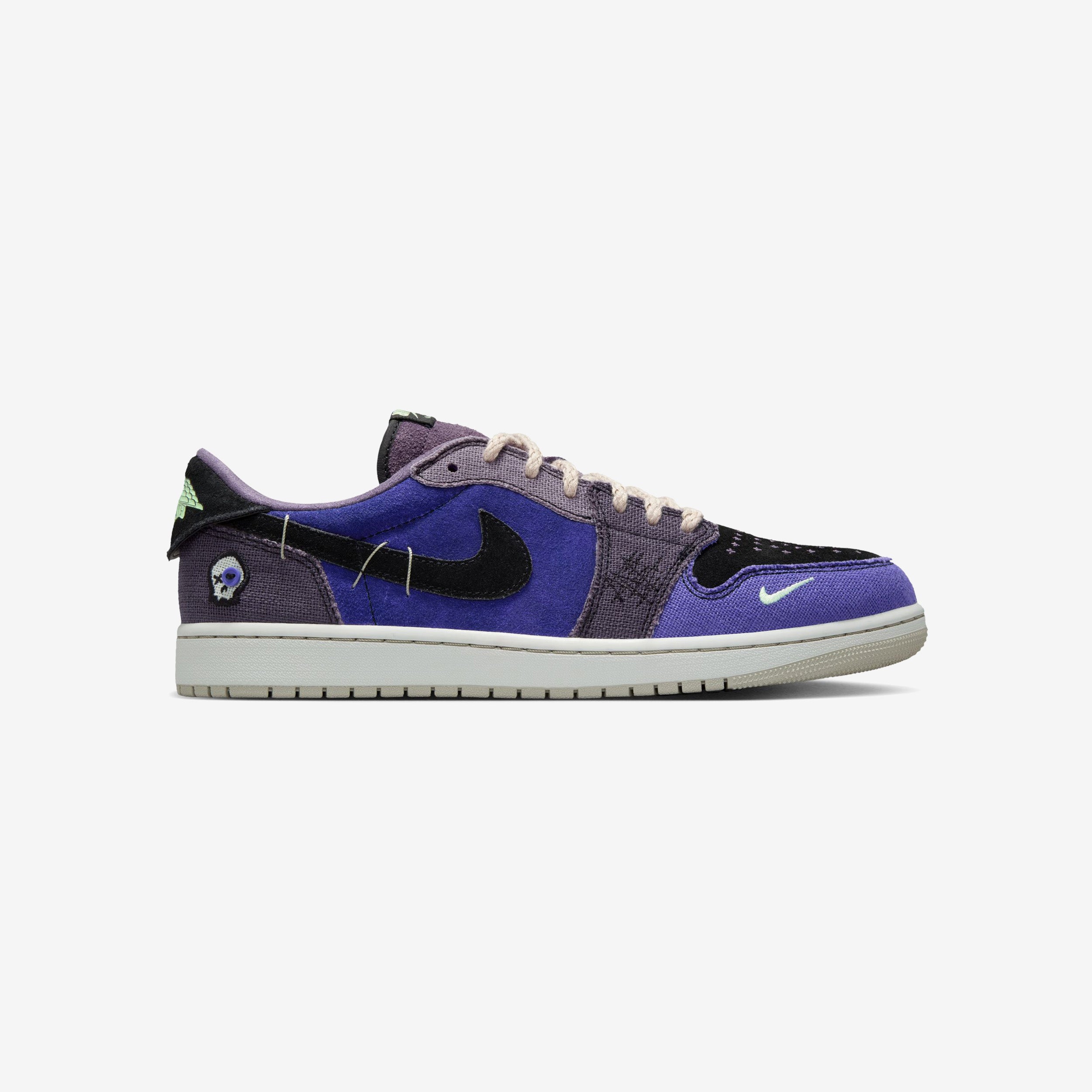 Jordan Air Jordan 1 Retro Low OG - REGENCY PURPLE/VAPOR GREEN-BLACK - unisex