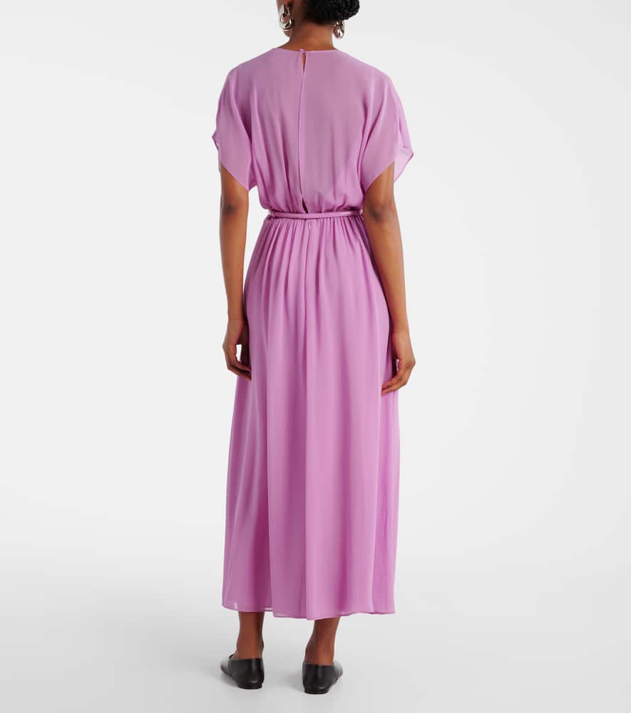 Pineta silk georgette maxi dress