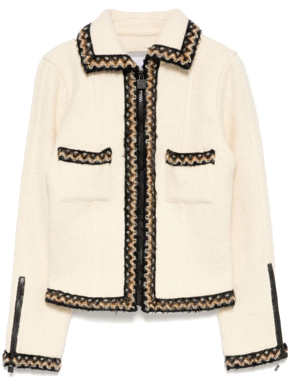 1996 CHANEL CC Mark Tweed Jacket - Neutrals