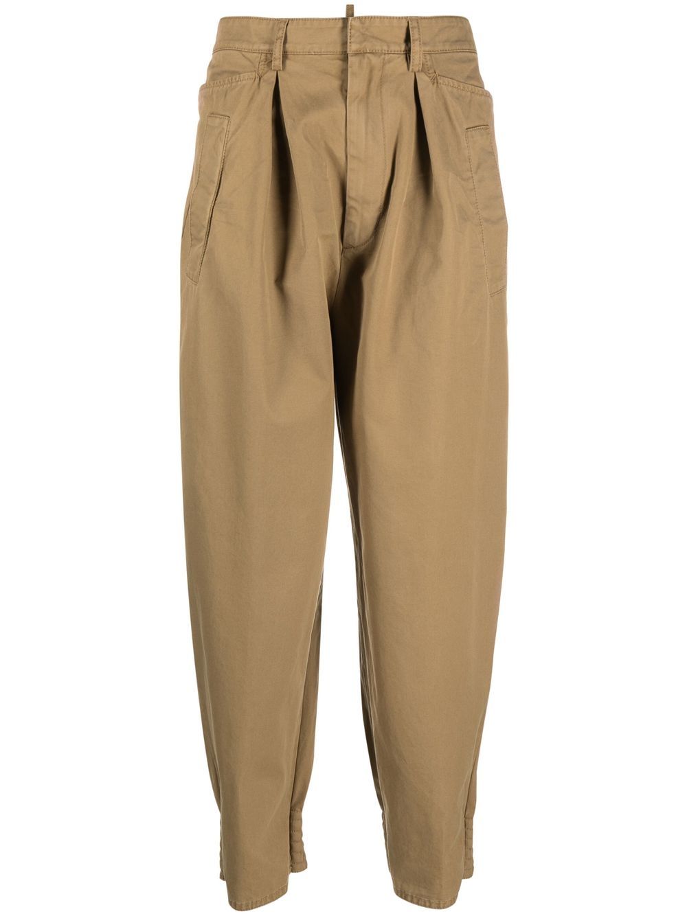 Tapered cotton pants