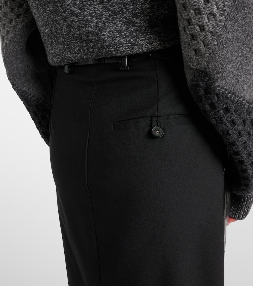 Croco pencil skirt