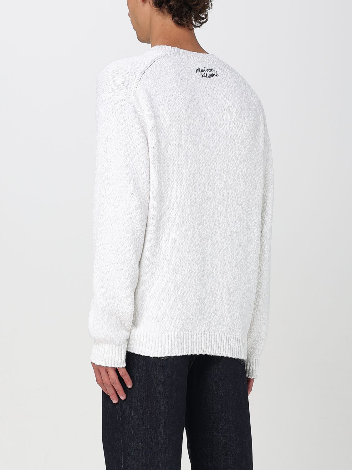 Maison Kitsuné Daisy-intarsia jumper - White