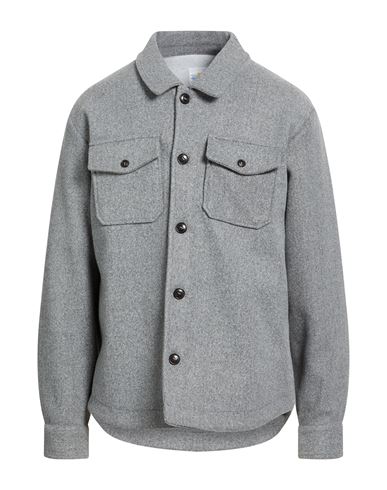 Man Shirt Grey Size 40 Polyester