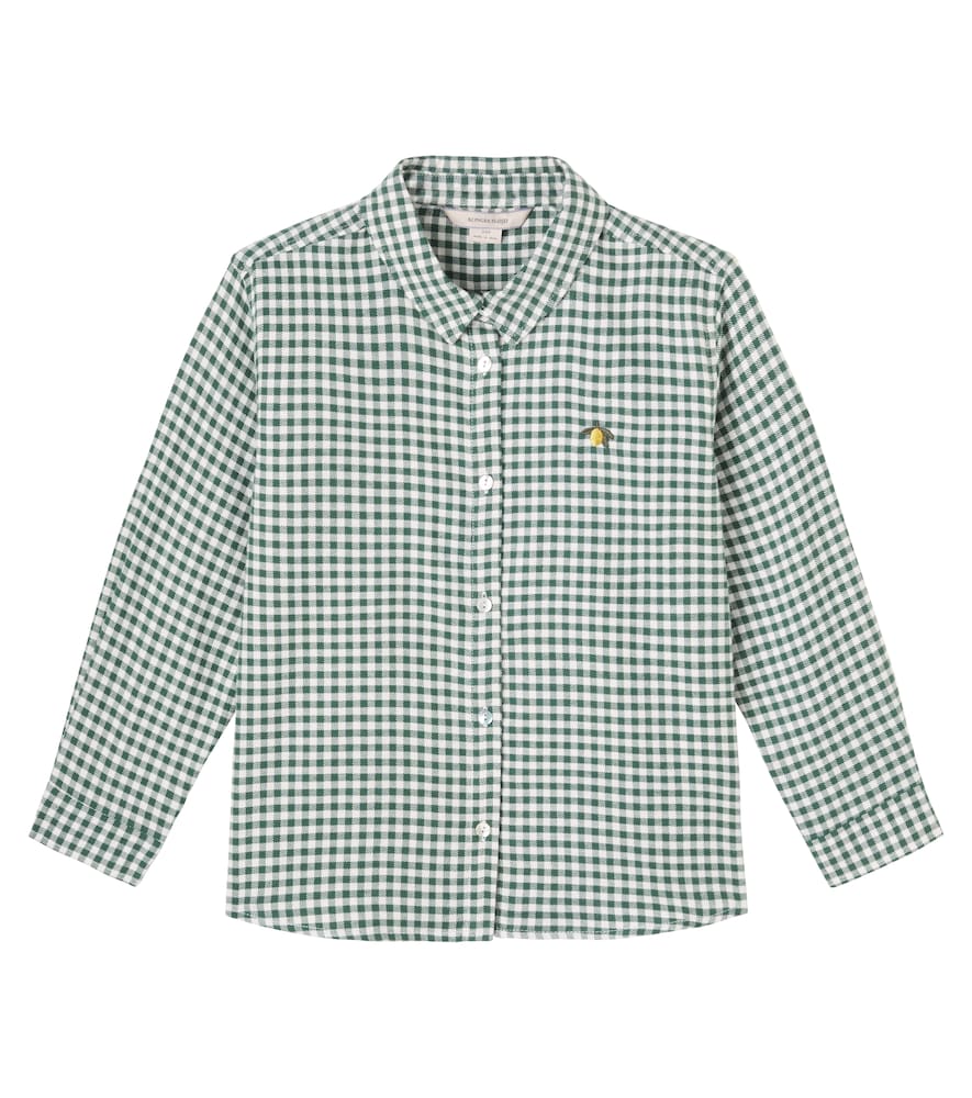 Konges Sløjd Foret checked cotton flannel shirt