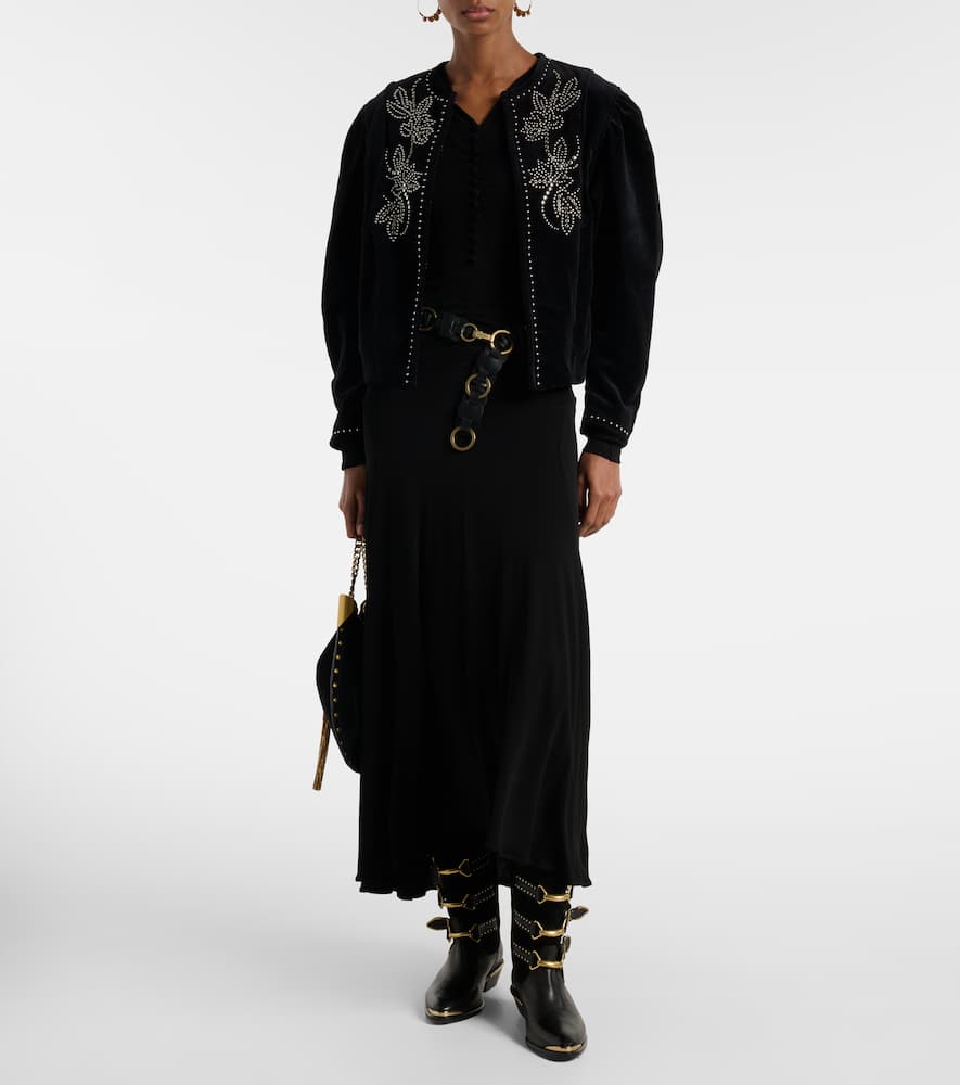 Pietra embellished cotton jacket