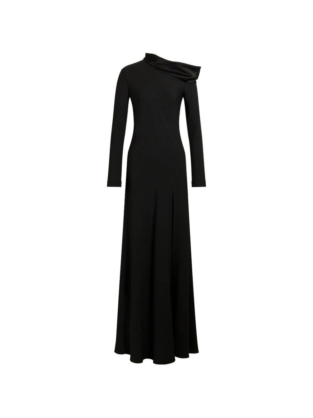 Off-Shoulder Maxi Dress — Black