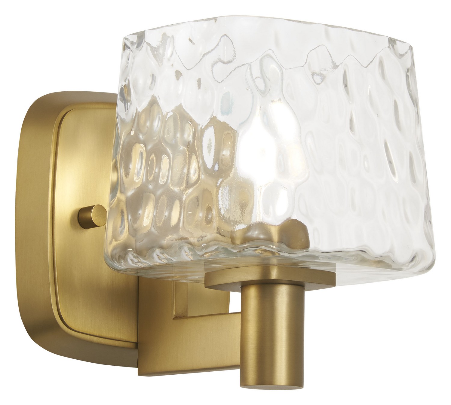 Soft Brass One Light Bath Vanity from the Drysdale Collection
