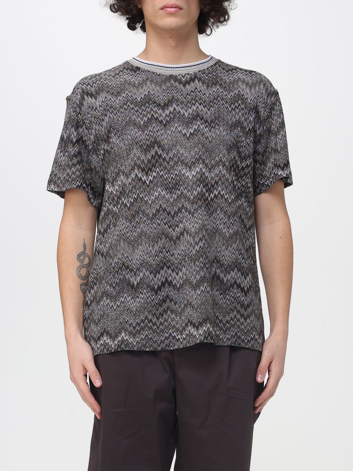 T-Shirt Men color Brown