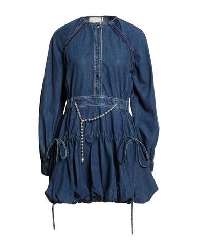 Woman Mini dress Blue Size XS Cotton