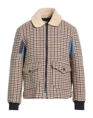 Man Jacket Beige Size 38 Cotton, Polyester