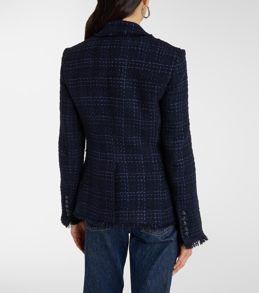 Checked tweed blazer
