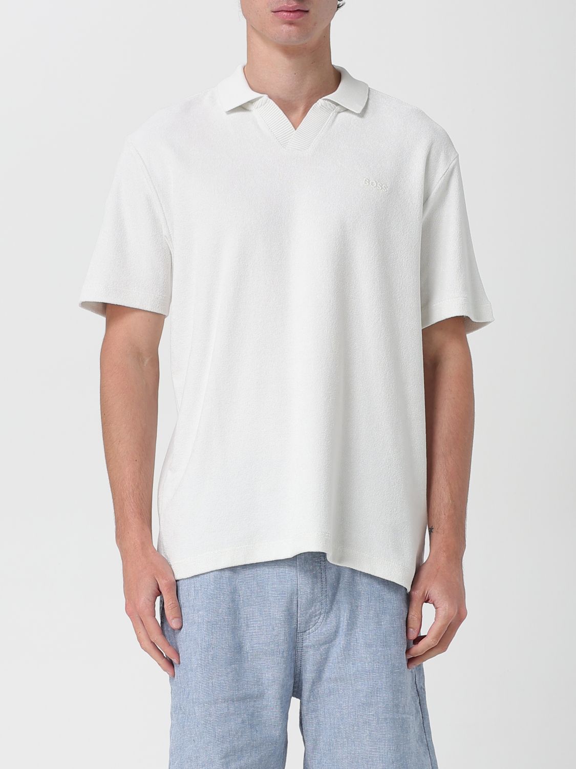 Polo Shirt BOSS Men color Sand
