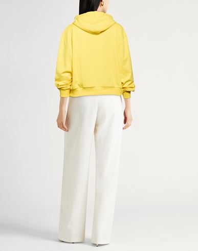 Woman Sweatshirt Yellow Size S Cotton