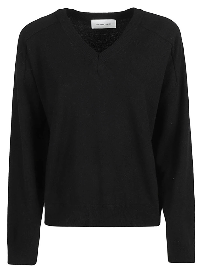 - V-neck Cashmere Sweater