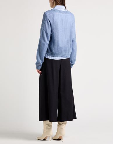 Woman Sweater Slate blue Size M Mohair wool, Polyamide, Wool