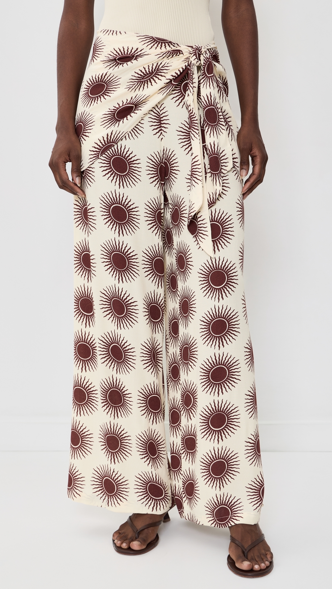 Scarf Pants Off-White Solaris